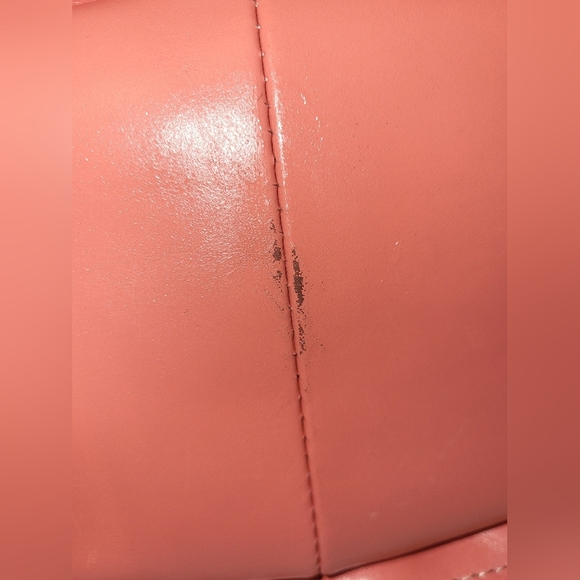 Patricia Nash Woven Purse Bag Coral Peach Tan Blue Gold Hardware - Picture 14 of 16